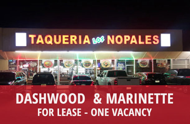 Dashwood & Marinette - for lease - one vacancy